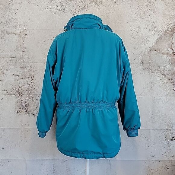 Because It's There 80s vintage ski jacket in teal blue Women's Size L - Picture 6 of 10